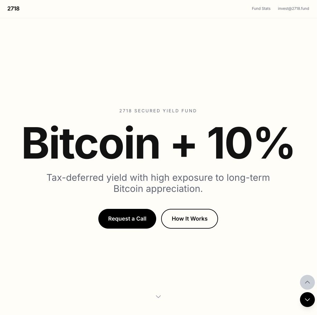 2718 Fund Bitcoin Hedge Fund