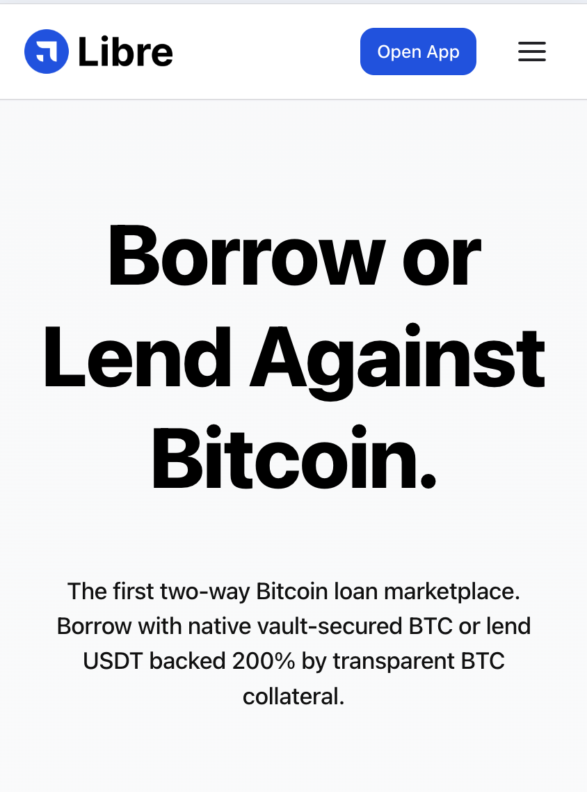 Libre Lending Platform