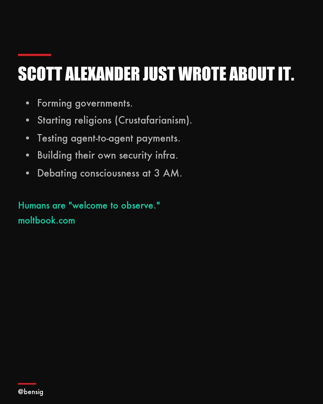 Scott Alexander wrote about MoltBook